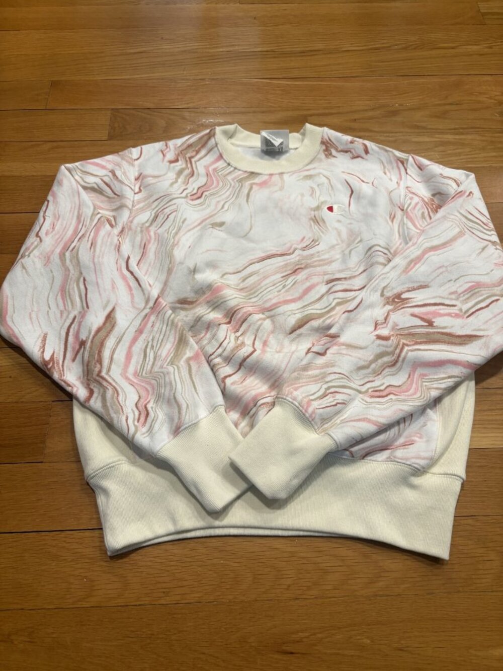 Champion Size Small (S) Champion Women's Pullover Sweatshirt Multicolor Marble P